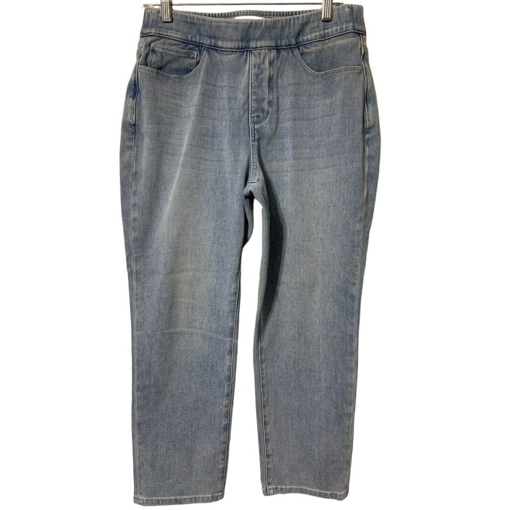 SOFT SURROUNDINGS Womens Jeans Pull On Light Wash Blue Size M